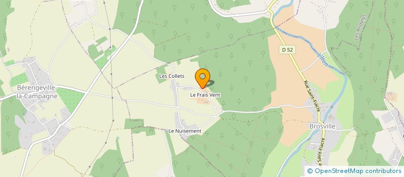 localisation de l'entreprise SCEA DES COLLETS  BROSVILLE