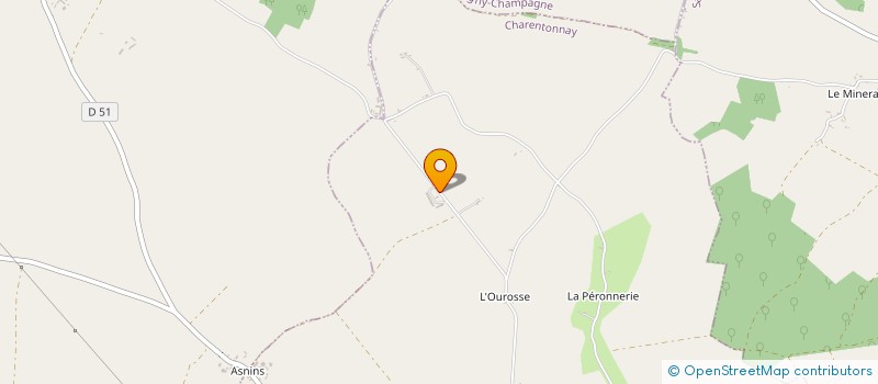 localisation de l'entreprise SCEA DES COLLINES à CHARENTONNAY