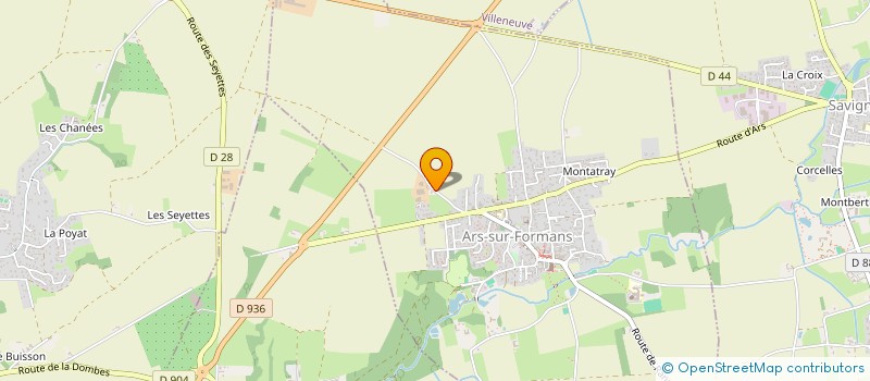 localisation de l'entreprise SCEA DES COMBES à ARS-SUR-FORMANS