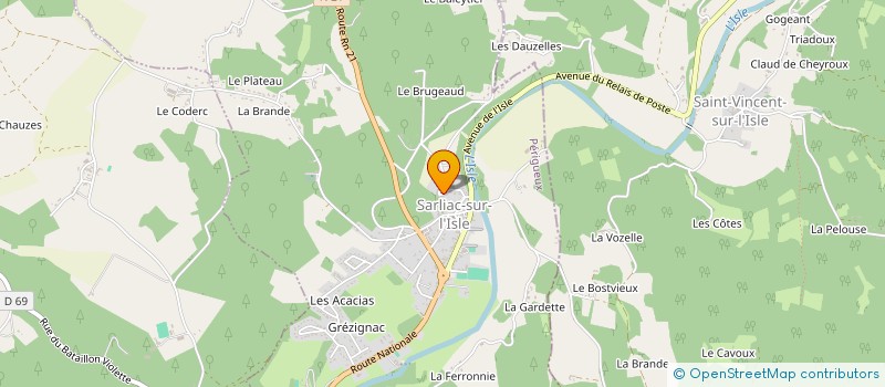 localisation de l'entreprise SCEA DES CONTISSOUS à SORGES-ET-LIGUEUX-EN-PERIGORD