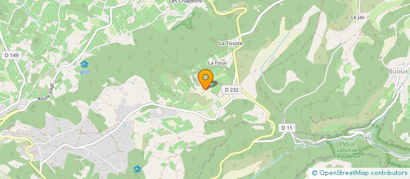 localisation de l'entreprise SCEA DES COTEAUX DE LAFOUX  BONNIEUX