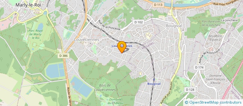 localisation de l'entreprise SCEA DES COTEAUX DES FORTUNES  LOUVECIENNES