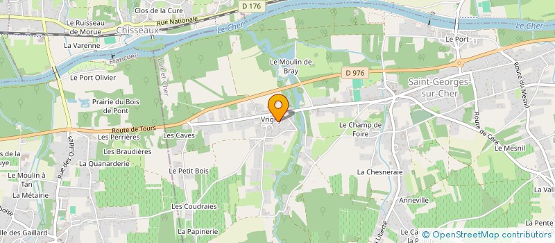 localisation de l'entreprise SCEA DES COULDRAIES  SAINT-GEORGES-SUR-CHER