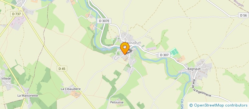 localisation de l'entreprise SCEA DES DEUX VILLAGES à EXOUDUN