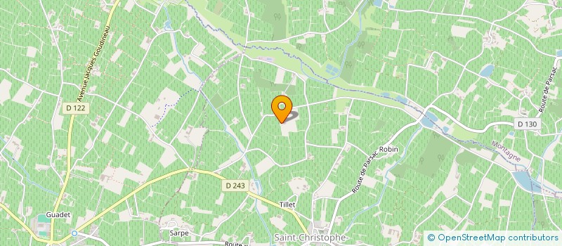 localisation de l'entreprise SCEA DES DOMAINES BOUYER  ST-CHRISTOPHE-DES-BARDES