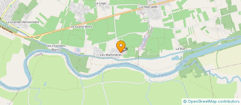 localisation de l'entreprise SCEA DES ECLATS  NOYERS-SUR-CHER