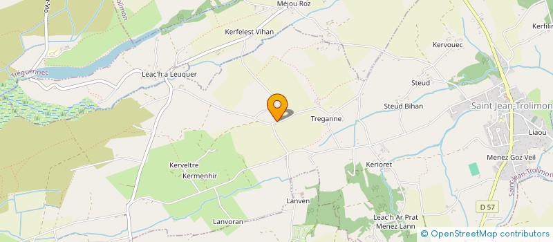 localisation de l'entreprise SCEA DES ECURIES DE KREIZ MOOR  SAINT-JEAN-TROLIMON