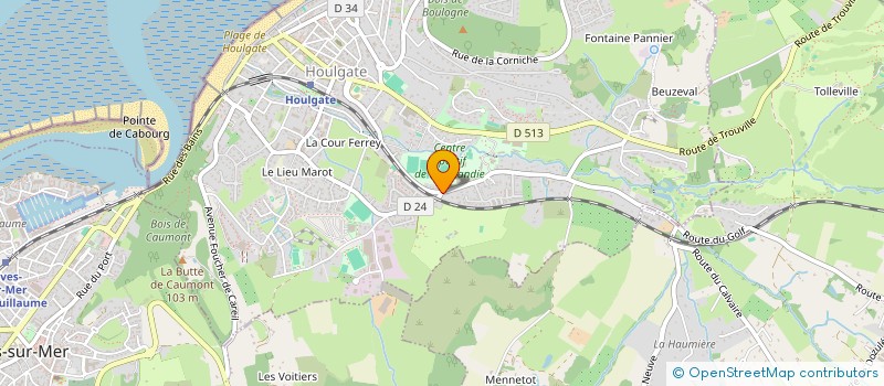 localisation de l'entreprise SCEA DES ELEVAGES DU CALVADOS à HOULGATE