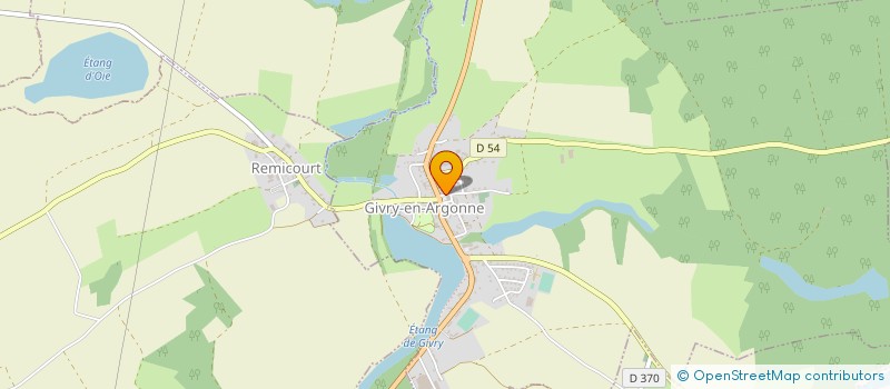 localisation de l'entreprise SCEA DES ETANGS à PASSAVANT-EN-ARGONNE