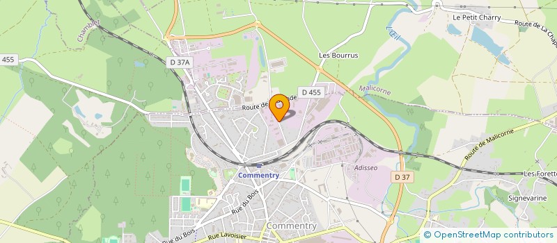 localisation de l'entreprise SCEA DES FALLIERS  COMMENTRY