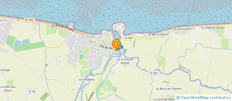 localisation de l'entreprise SCEA DES FLOTS  LE VIVIER-SUR-MER