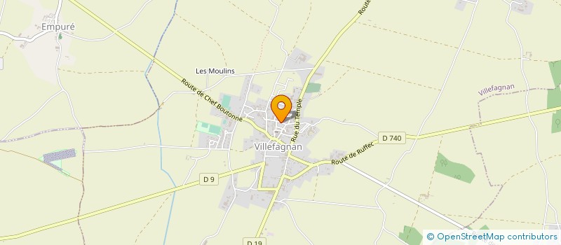 localisation de l'entreprise SCEA DES FONFAVIERES  VILLEFAGNAN