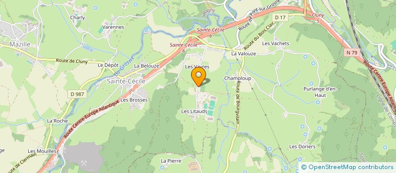 localisation de l'entreprise SCEA DES FONTENIS à SAINTE-CECILE