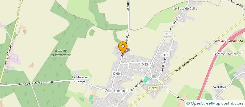 localisation de l'entreprise SCEA DES FORETS  QUINCAMPOIX