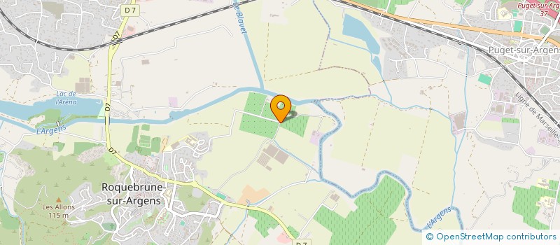 localisation de l'entreprise SCEA DES GARRIGUES à ROQUEBRUNE-SUR-ARGENS
