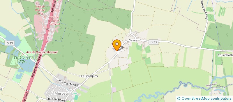 localisation de l'entreprise SCEA DES GILLEES à MERCEUIL