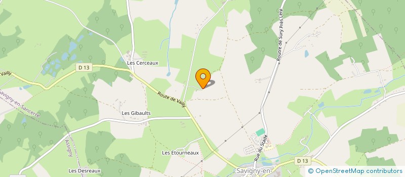 localisation de l'entreprise SCEA DES GRANDS AUGERONS  SAVIGNY-EN-SANCERRE