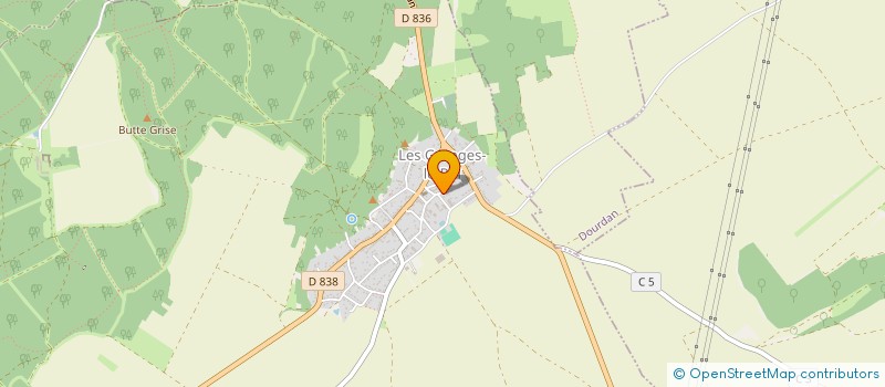 localisation de l'entreprise SCEA DES GRANGES à LES GRANGES-LE-ROI