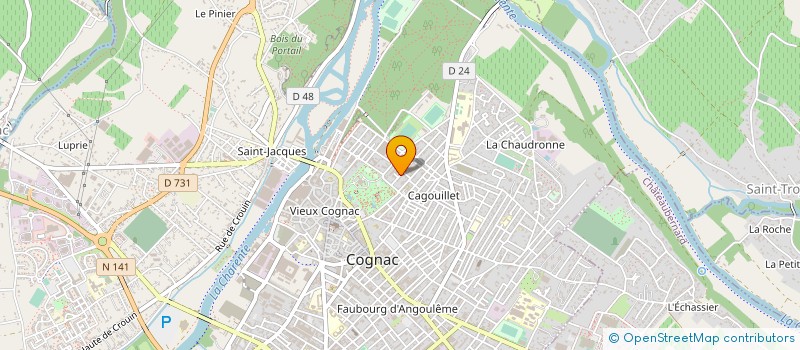 localisation de l'entreprise SCEA DES GREGOIRES à COGNAC