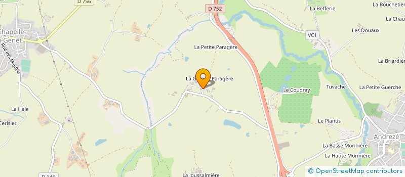 localisation de l'entreprise SCEA DES JONQUILLES à BEAUPREAU-EN-MAUGES