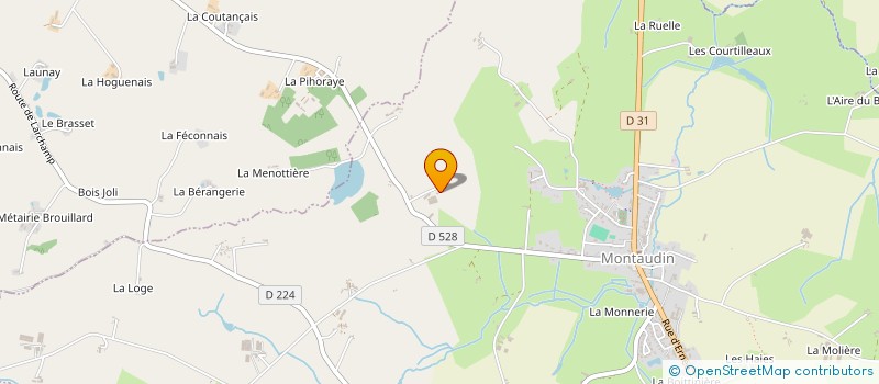 localisation de l'entreprise SCEA DES LANDES à MONTAUDIN