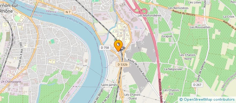 localisation de l'entreprise SCEA DES LOTS  TAIN-L'HERMITAGE