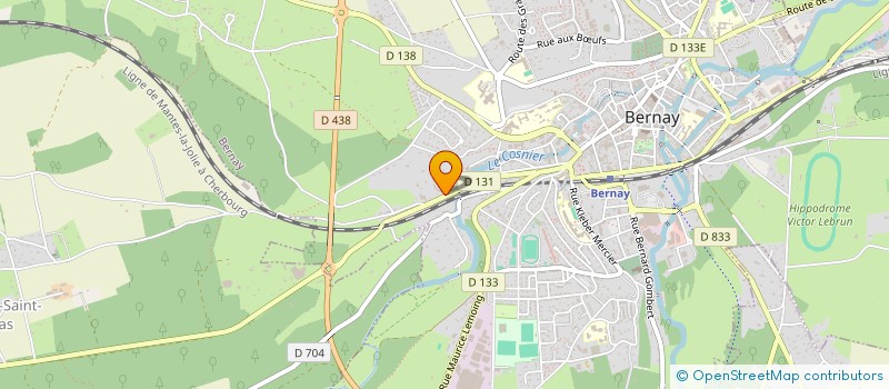 localisation de l'entreprise SCEA DES MARES à BERNAY