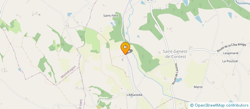 localisation de l'entreprise SCEA DES MARGUERITTES  SAINT-GENEST-DE-CONTEST