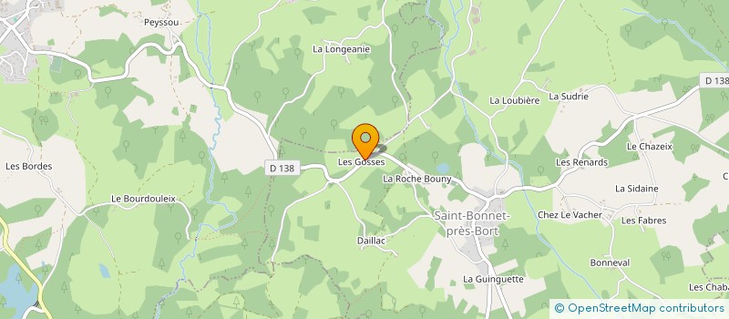 localisation de l'entreprise SCEA DES MELEZES  SAINT-BONNET-PRES-BORT