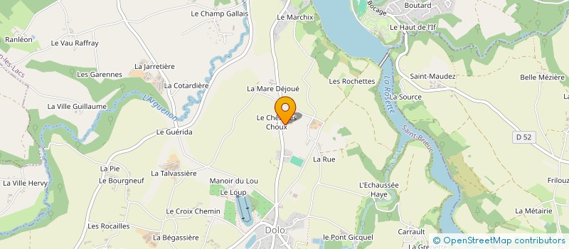 localisation de l'entreprise SCEA DES MOULINS  JUGON-LES-LACS