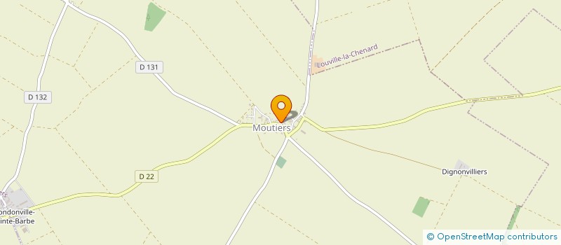 localisation de l'entreprise SCEA DES MOULINS DE BEAUCE à MOUTIERS