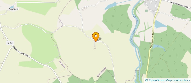 localisation de l'entreprise SCEA DES NOUETTES  GROSSOUVRE