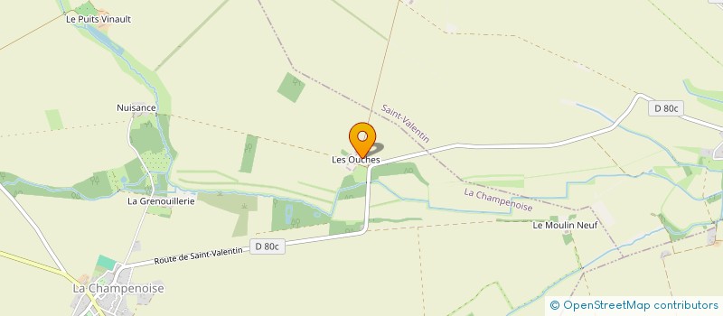 localisation de l'entreprise SCEA DES OUCHES ET DU CAIRE à LA CHAMPENOISE