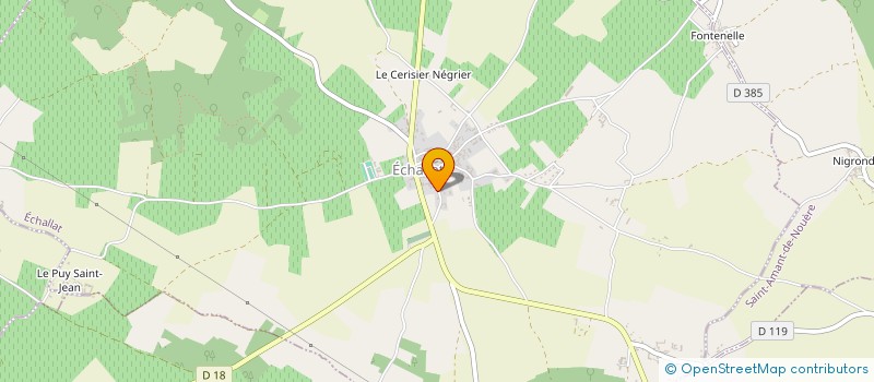 localisation de l'entreprise SCEA DES PASSEROSES à ECHALLAT