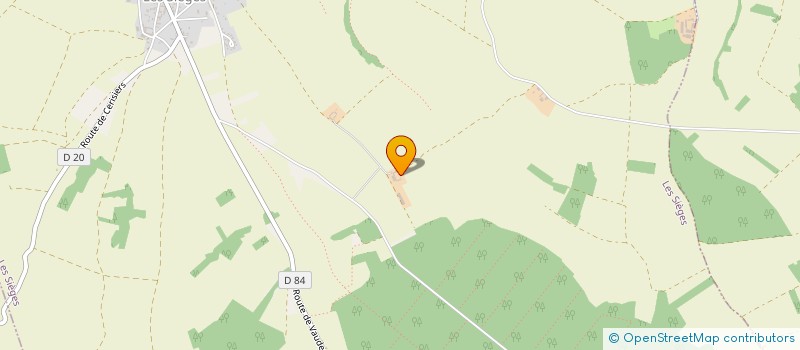 localisation de l'entreprise SCEA DES PETITS ESSARTS  LES SIEGES