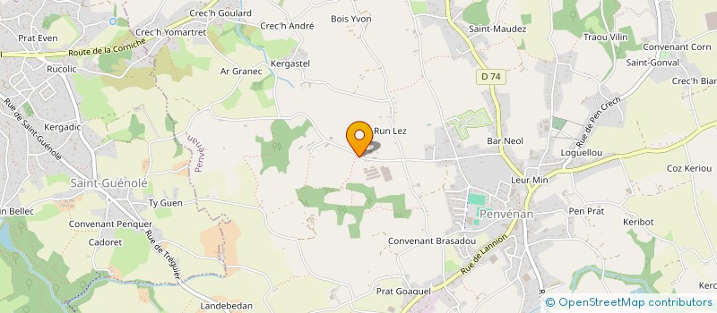 localisation de l'entreprise SCEA DES PEUPLIERS à PENVENAN