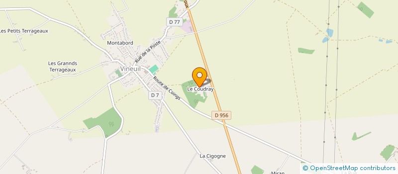 localisation de l'entreprise SCEA DES PLACES à VINEUIL
