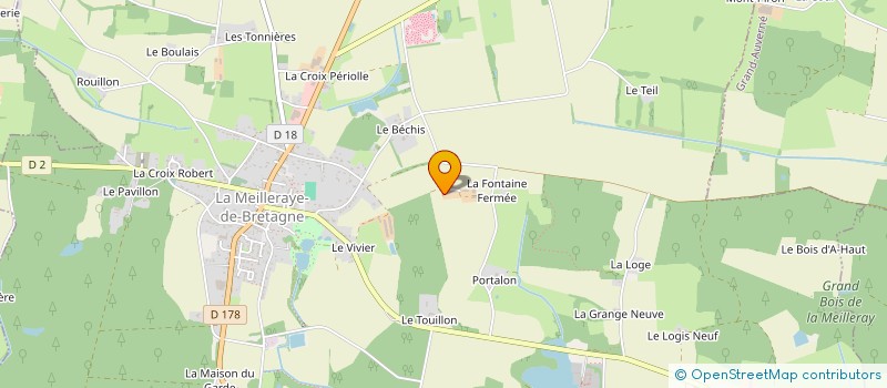 localisation de l'entreprise SCEA DES PLUMES GRISES à LA MEILLERAYE-DE-BRETAGNE