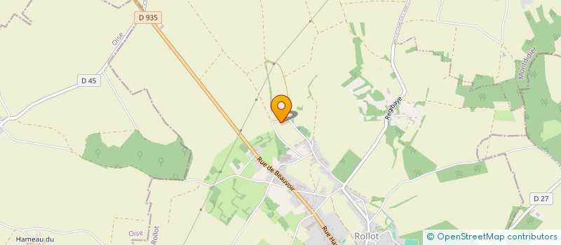 localisation de l'entreprise SCEA DES PRAIRIES DE BEAUVOIR  ROLLOT