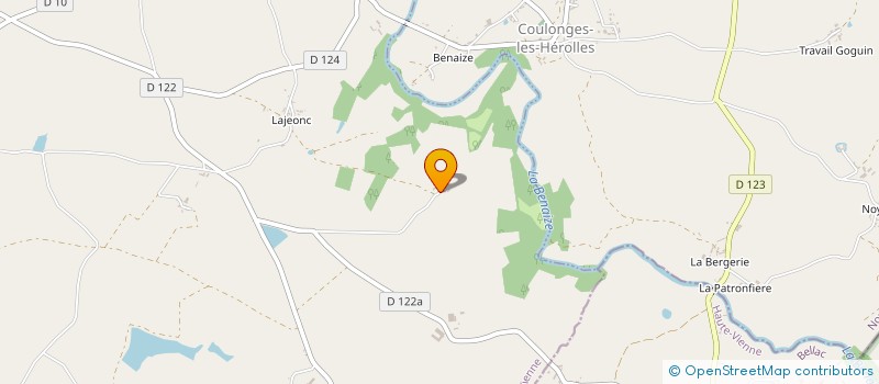 localisation de l'entreprise SCEA DES RIVES DE LA BENAIZE  BRIGUEIL-LE-CHANTRE