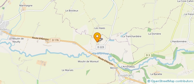 localisation de l'entreprise SCEA DES ROCHERS à NEUILLY-LE-VENDIN