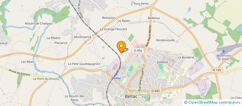 localisation de l'entreprise SCEA DES ROCHETTES à SAINT-BONNET-DE-BELLAC
