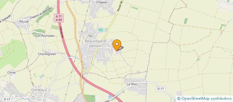 localisation de l'entreprise SCEA DES SAGNES  TEILHEDE