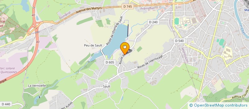 localisation de l'entreprise SCEA DES SALVERTS à DOMERAT