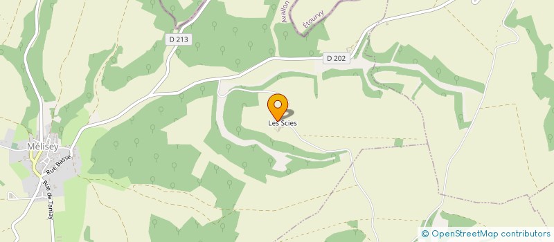 localisation de l'entreprise SCEA DES SCIES  MELISEY
