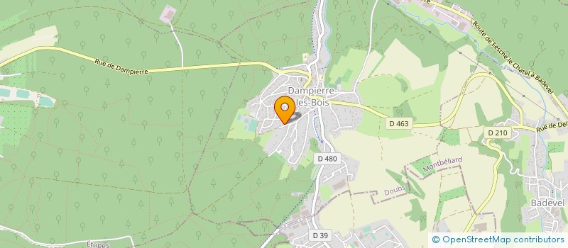 localisation de l'entreprise SCEA DES SOURCES  BADEVEL