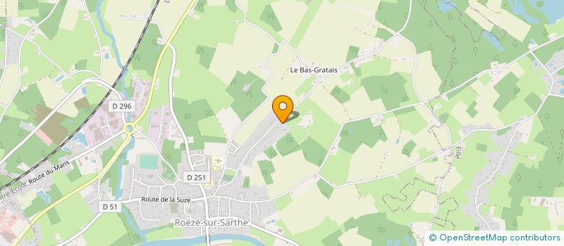 localisation de l'entreprise SCEA DES TERRES DE SAINT FRAIMBAULT à ROEZE-SUR-SARTHE