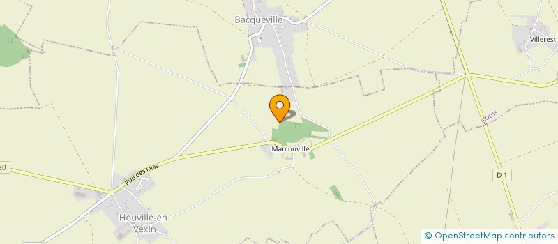 localisation de l'entreprise SCEA DES TILLEULS  HOUVILLE-EN-VEXIN