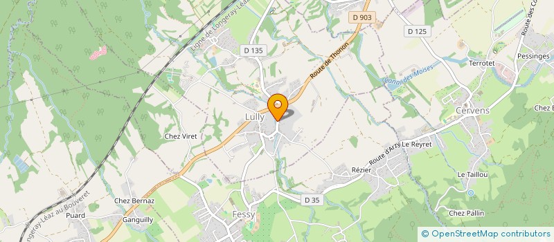 localisation de l'entreprise SCEA DES TINES à LULLY