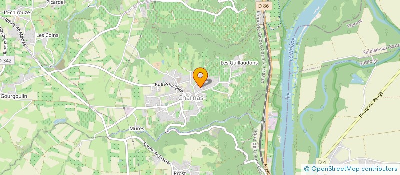 localisation de l'entreprise SCEA DES TOREYRES  CHARNAS